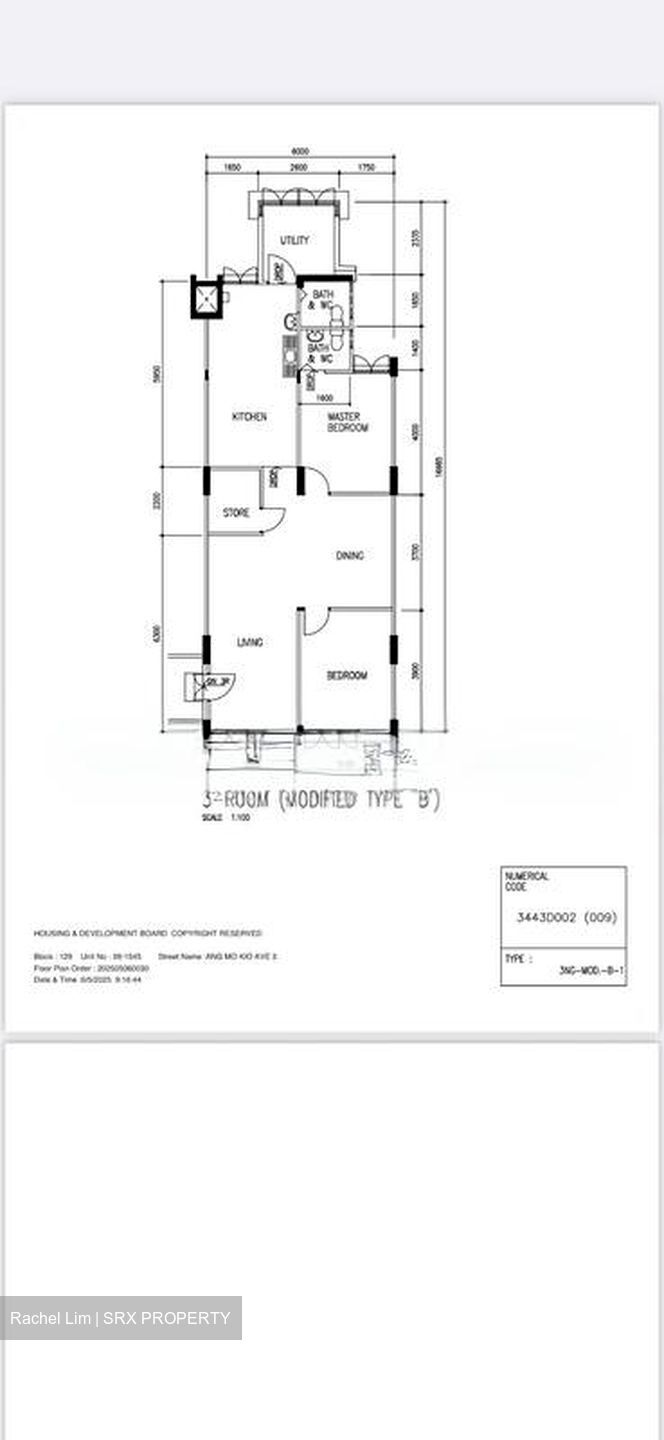 Blk 129 Yio Chu Kang Ville (Ang Mo Kio), HDB 3 Rooms #568124101